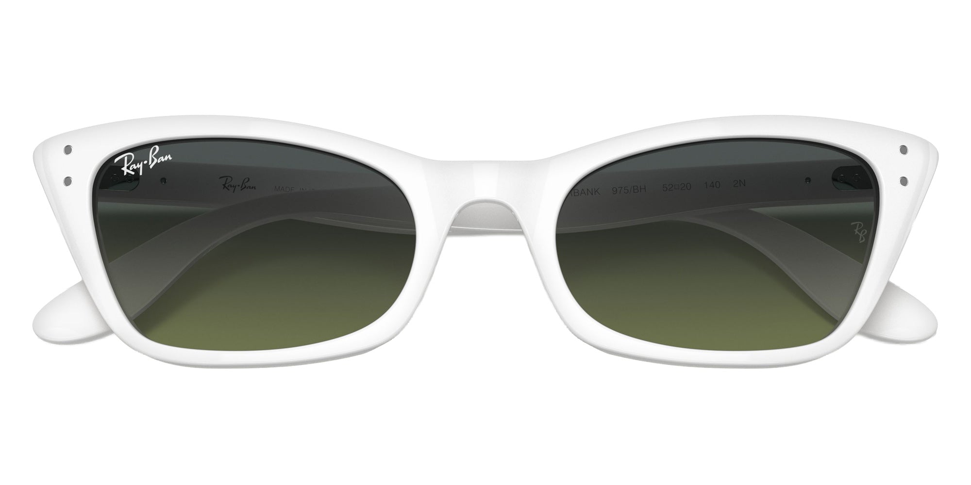 Ray-Ban RB2299 Lady Burbank 975/BH 52 - White / Green Vintage #id:rb2299975bh_s:104125