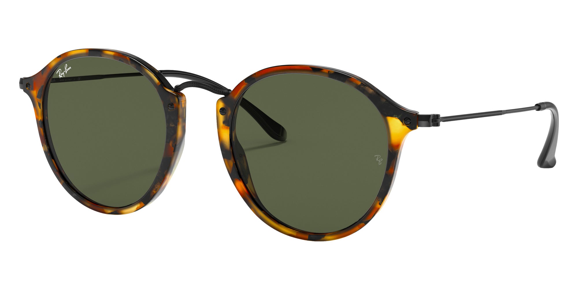 Ray-Ban RB2447 Round Fleck 1157 49 - Black Havana #id:rb24471157_s:100105