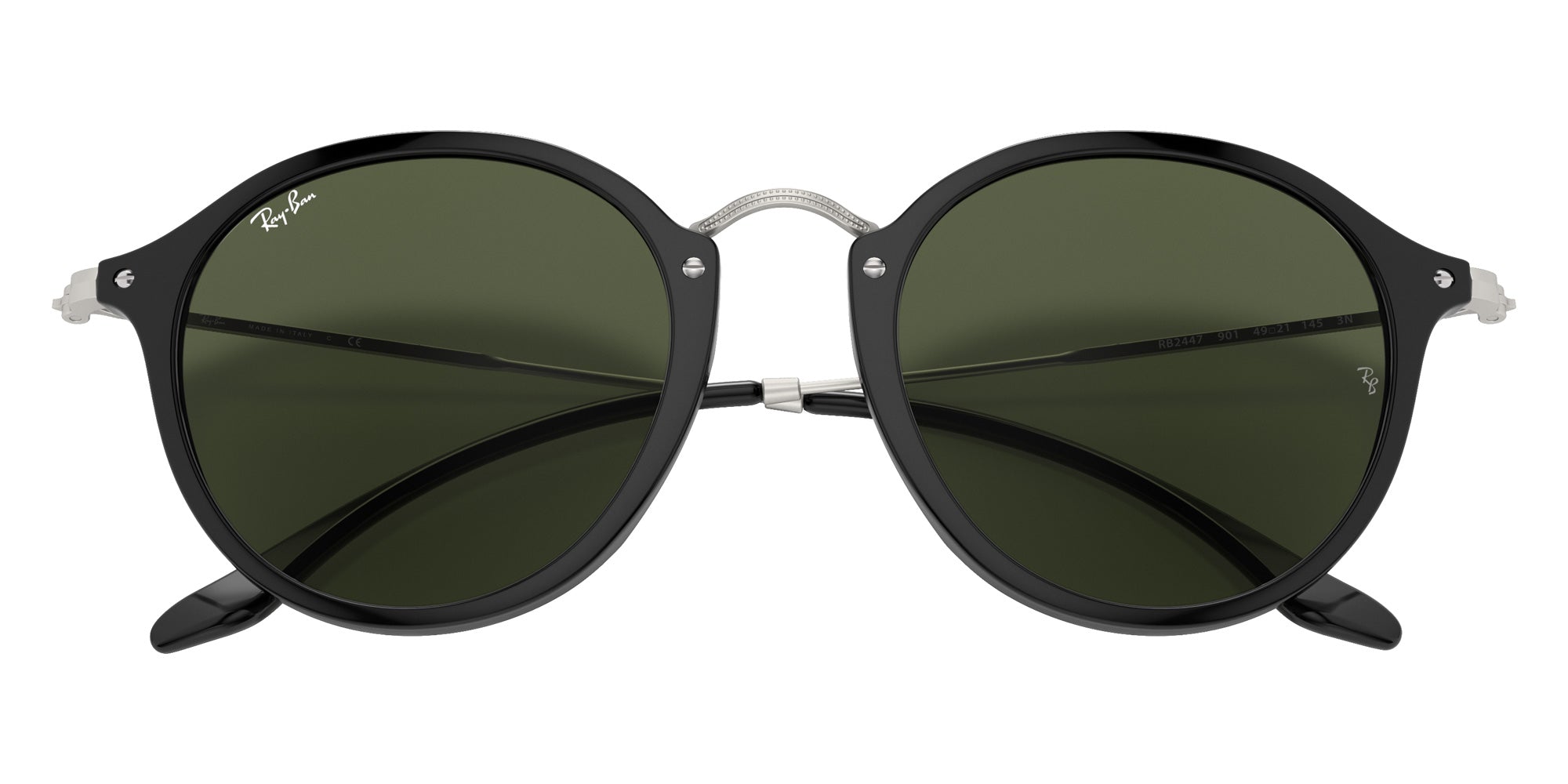 Ray-Ban RB2447 Round Fleck 901 49 - Black #id:rb2447901_s:100125