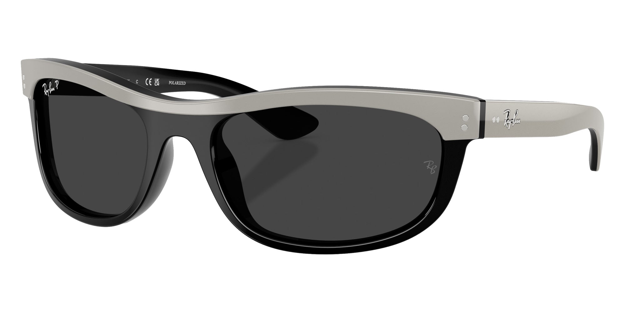 Ray-Ban RB2489 Balorama Street Neat 144248 62 - Gray on Black / Polarized Black #id:rb2489144248_s:104105