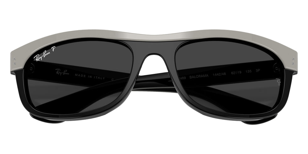 Ray-Ban RB2489 Balorama Street Neat 144248 62 - Gray on Black / Polarized Black #id:rb2489144248_s:104125