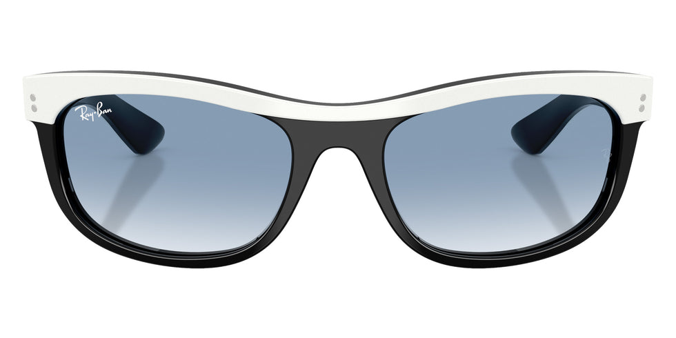 Ray-Ban RB2489 Balorama Street Neat 14443F 62 - White on Black / Clear Gradient Blue #id:rb248914443f_s:108100