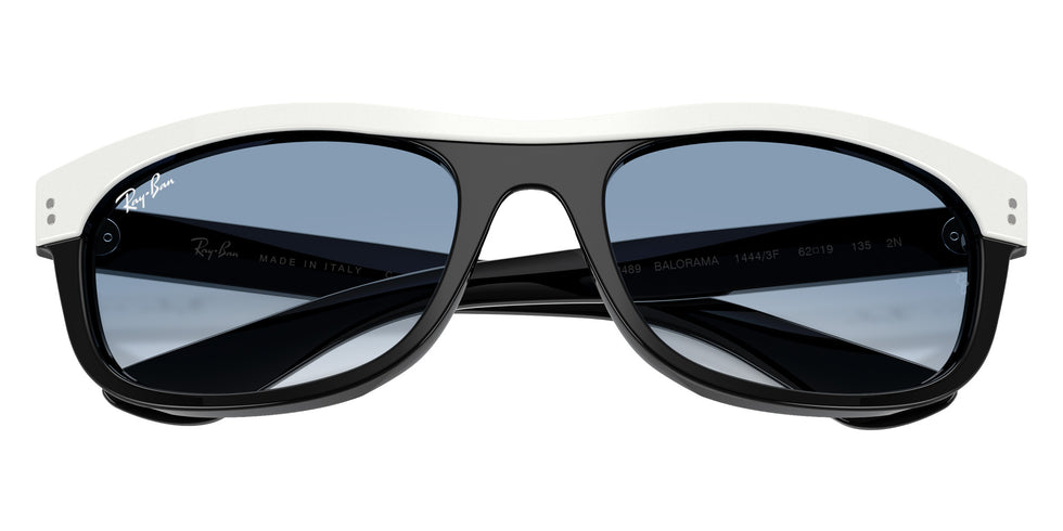 Ray-Ban RB2489 Balorama Street Neat 14443F 62 - White on Black / Clear Gradient Blue #id:rb248914443f_s:108125