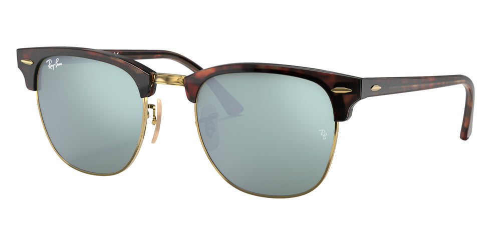 Ray-Ban RB3016 Clubmaster 114530 51 - Havana on Gold / Silver Flash Mirrored #id:rb3016114530_s:100105