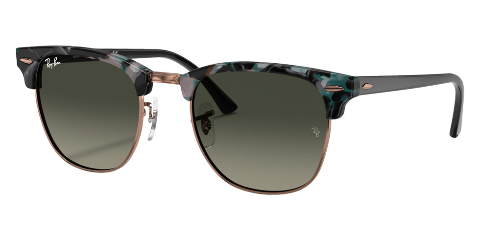 Ray-Ban RB3016 Clubmaster Fleck 125571 49 - Gray Green / Gray Gradient #id:rb3016125571_s:100105