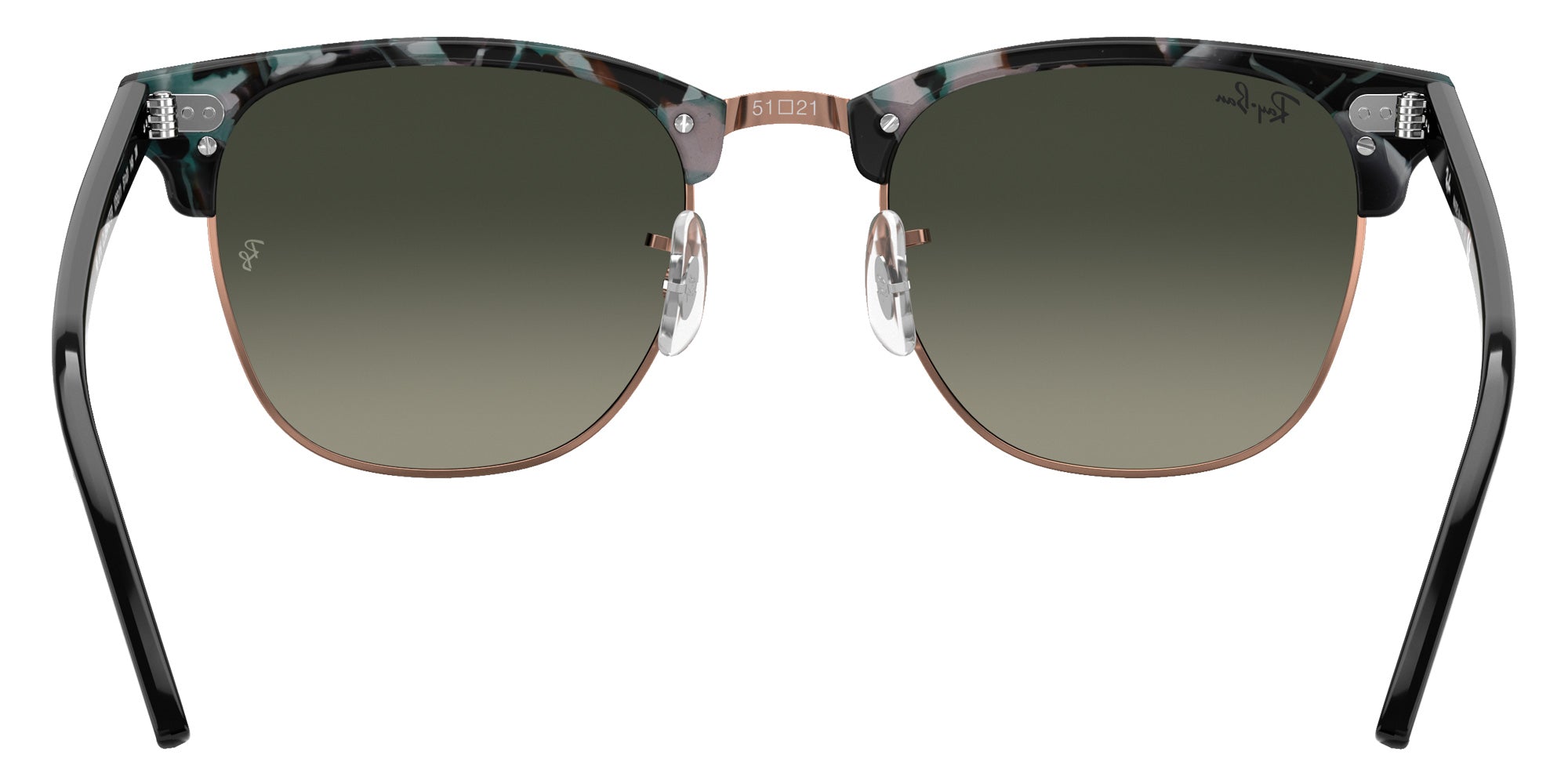 Ray-Ban RB3016 Clubmaster Fleck 125571 49 - Gray Green / Gray Gradient #id:rb3016125571_s:100115