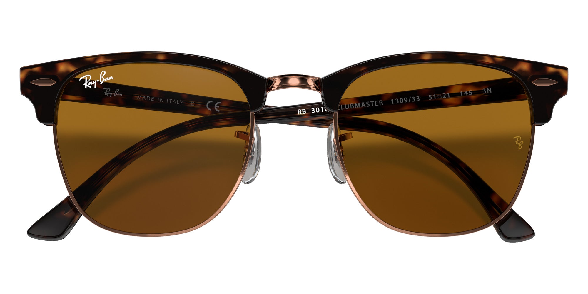 Ray-Ban RB3016 Clubmaster Classic 130933 49 - Havana / B-15 Brown #id:rb3016130933_s:100125