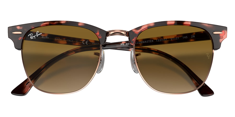 Ray-Ban RB3016 Clubmaster Fleck 133751 51 - Pink Havana #id:rb3016133751_s:102125
