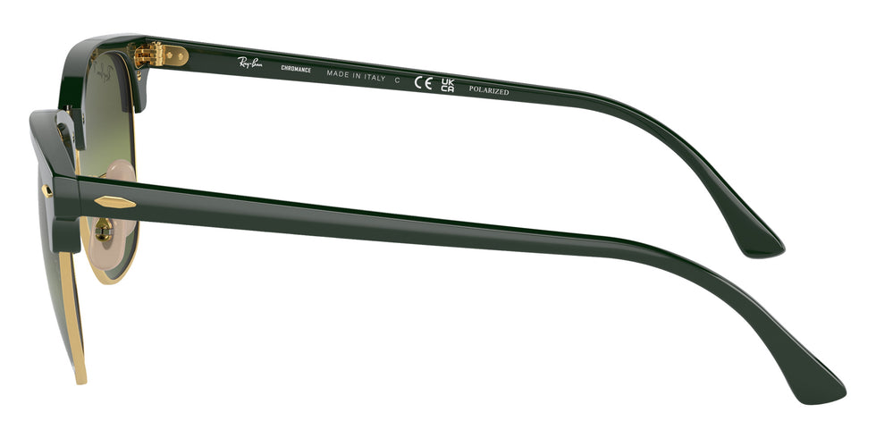 Ray-Ban RB3016 Clubmaster Chromance 1368G4 49 - Green on Gold / Silver/Green Mirrored Polarized #id:rb30161368g4_s:100110
