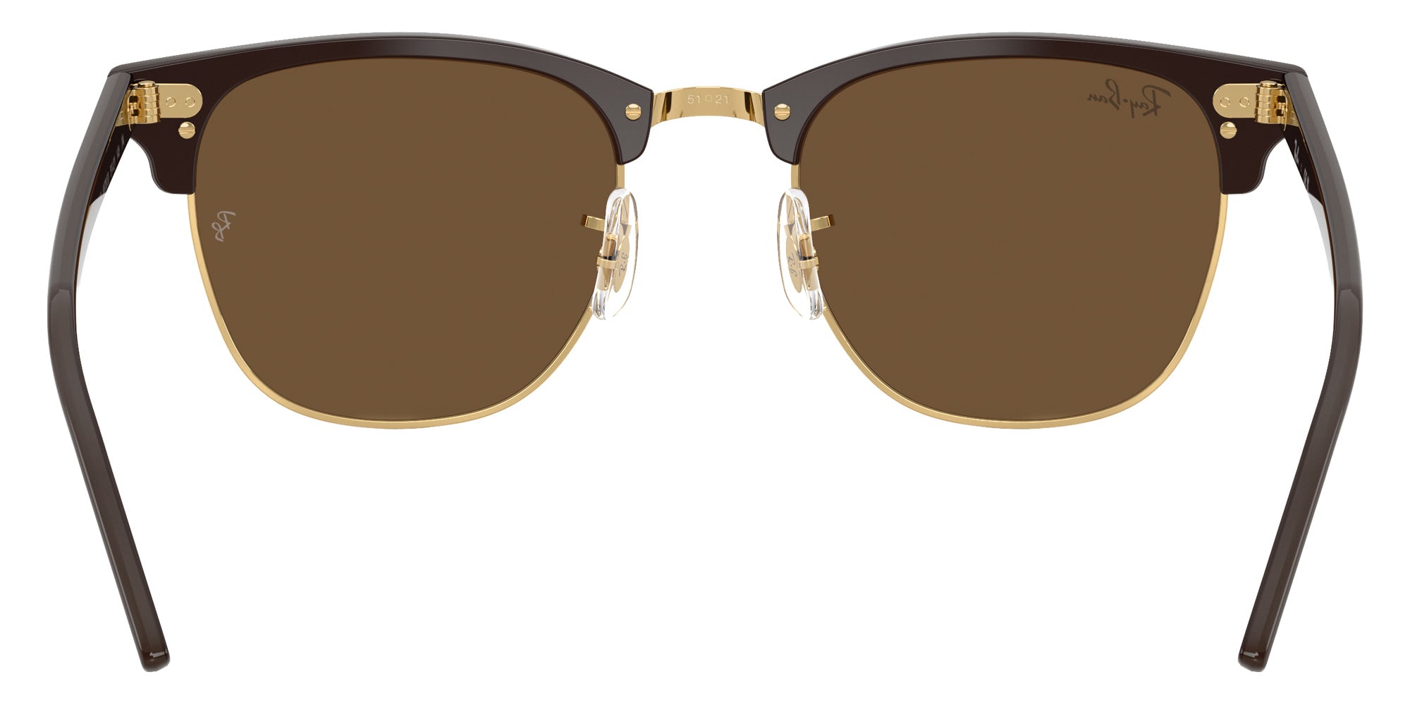 Ray-Ban RB3016 Clubmaster Classic 687853 51 - Brown & Gold #id:rb3016687853_s:102115