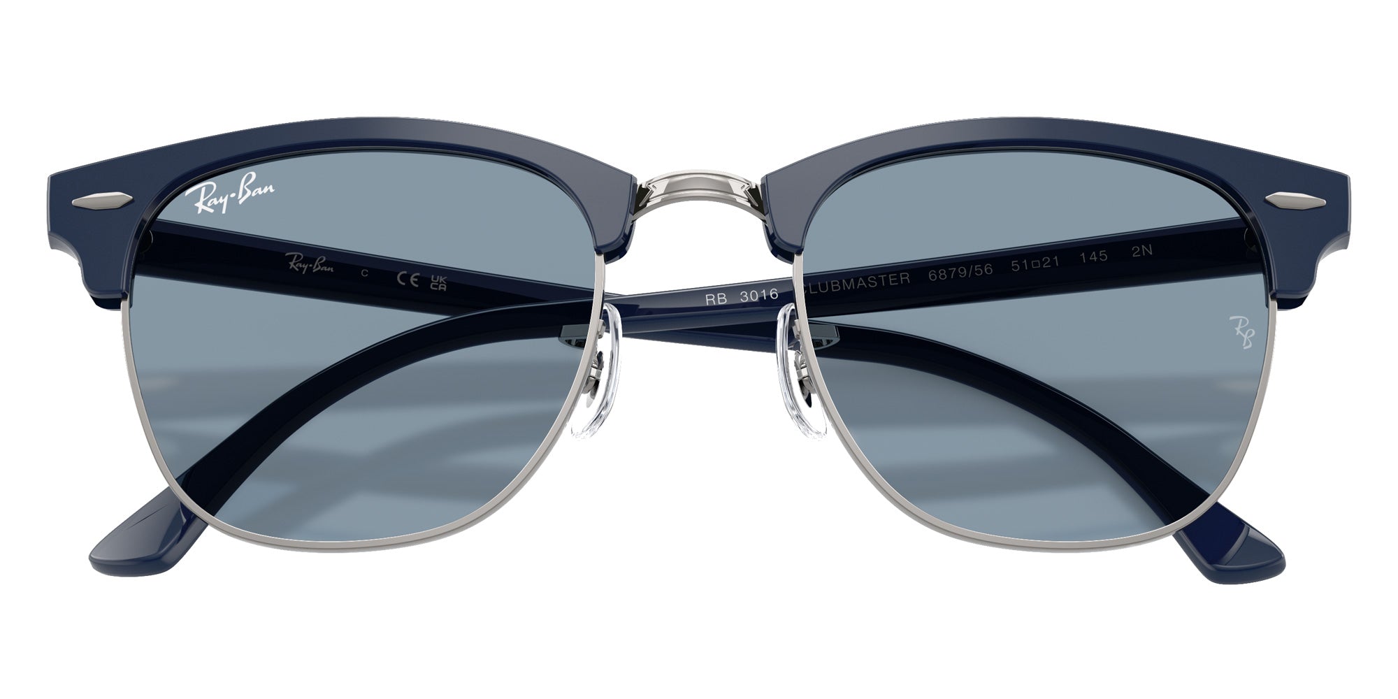 Ray-Ban RB3016 Clubmaster Classic 687956 51 - Blue & Gunmetal #id:rb3016687956_s:104125
