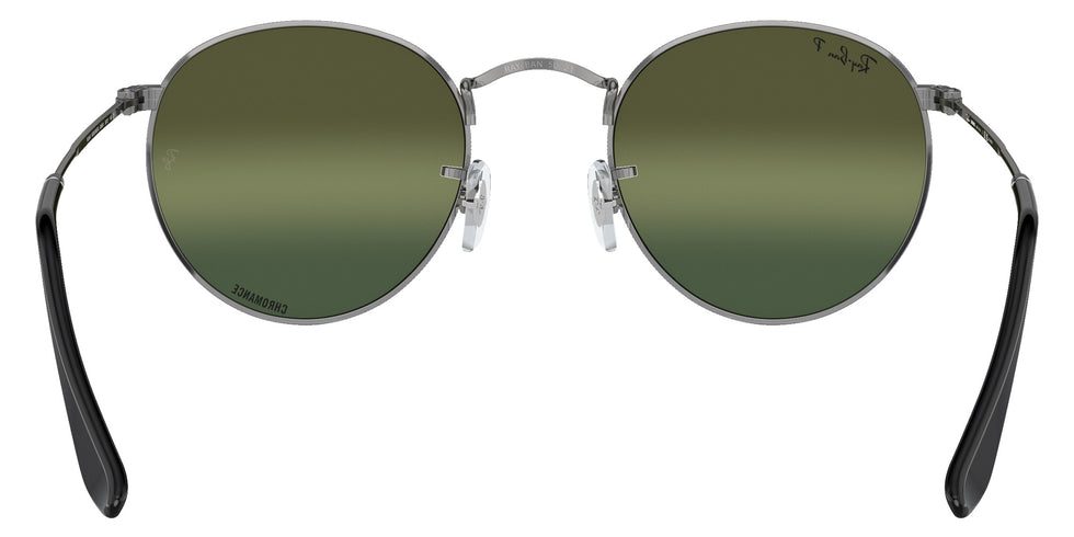 Ray-Ban RB3447 Round Metal Chromance 004/G4 53 - Gunmetal / Silver/Green Mirrored Polarized #id:rb3447004g4_s:102115