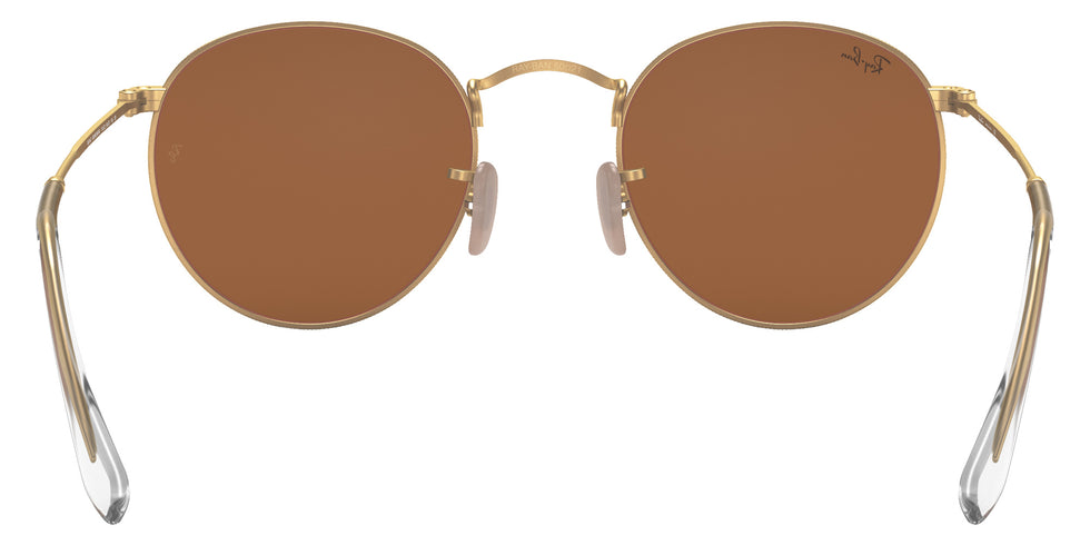 Ray-Ban RB3447 Round Flash Lenses 112/Z2 50 - Gold / Brown Mirrored #id:rb3447112z2_s:100115