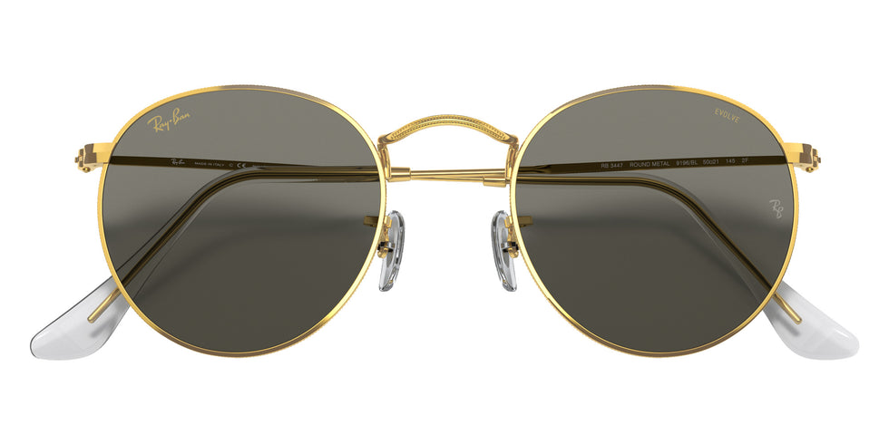 Ray-Ban RB3447 Round Blue-Violet Light Clear Evolve 9196BL 50 - Gold / Clear Photochromic #id:rb34479196bl_s:100130