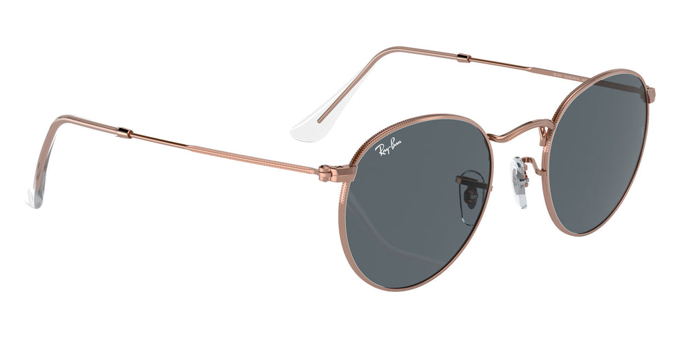 Ray-Ban RB3447 Round Metal Rose Gold 9202R5 47 - Rose Gold / Blue #id:rb34479202r5_s:100120