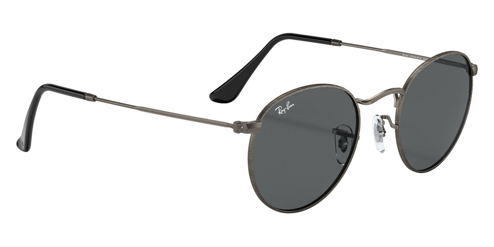 Ray-Ban RB3447 Round Metal Antiqued 9229B1 47 - Gunmetal / Dark Gray #id:rb34479229b1_s:100120