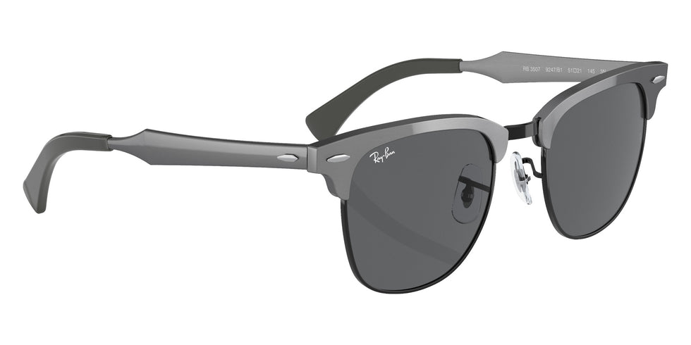 Ray-Ban RB3507 Clubmaster Aluminum 9247B1 51 - Graphite on Black #id:rb35079247b1_s:100120
