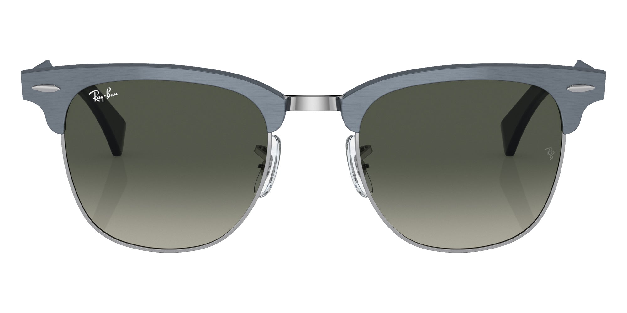 Ray-Ban RB3507 Clubmaster Aluminum 924871 51 - Blue on Silver / Gray #id:rb3507924871_s:100100