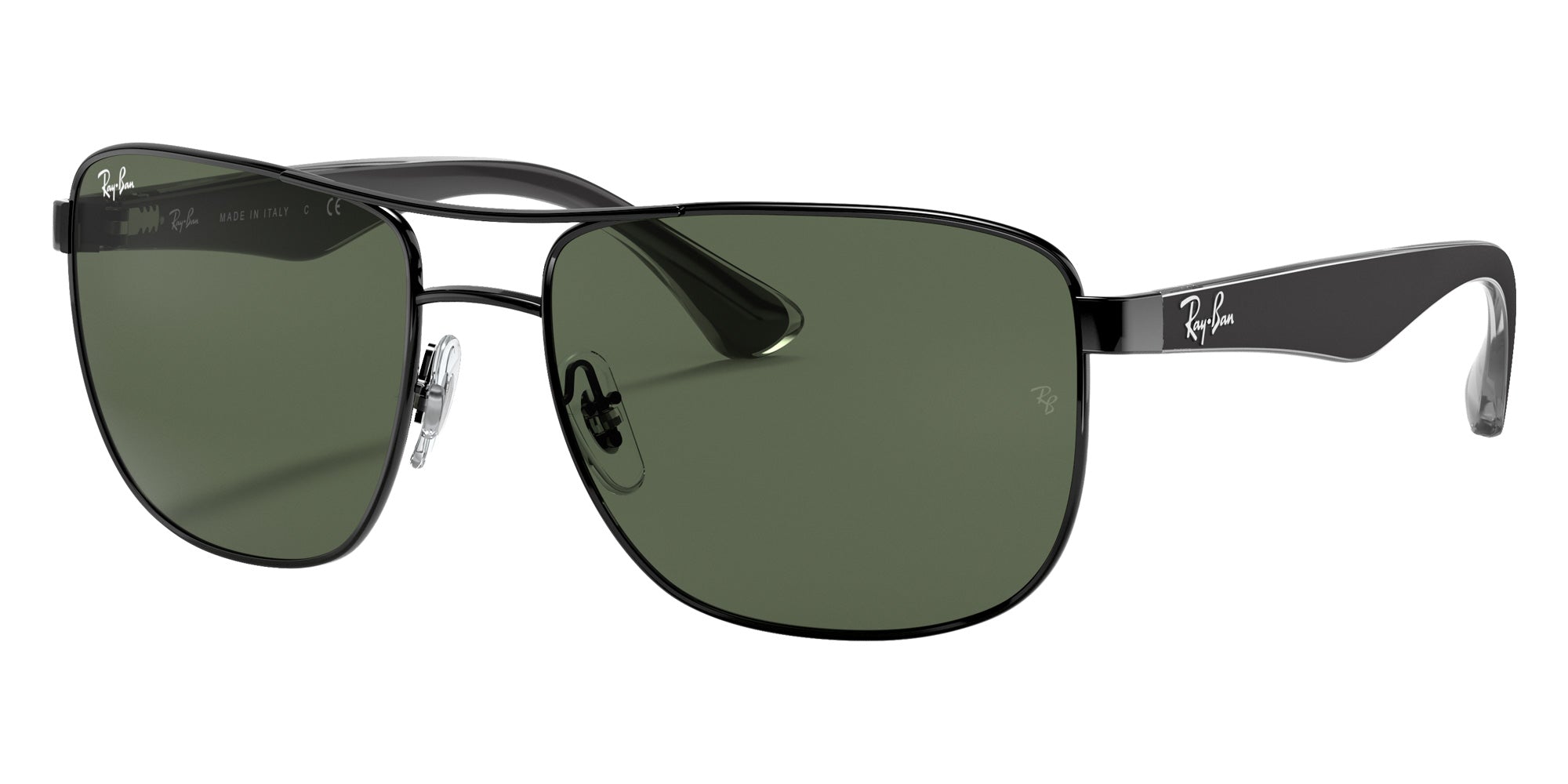 Ray-Ban RB3533 002/71 57 - Black / Green #id:rb353300271_s:102105
