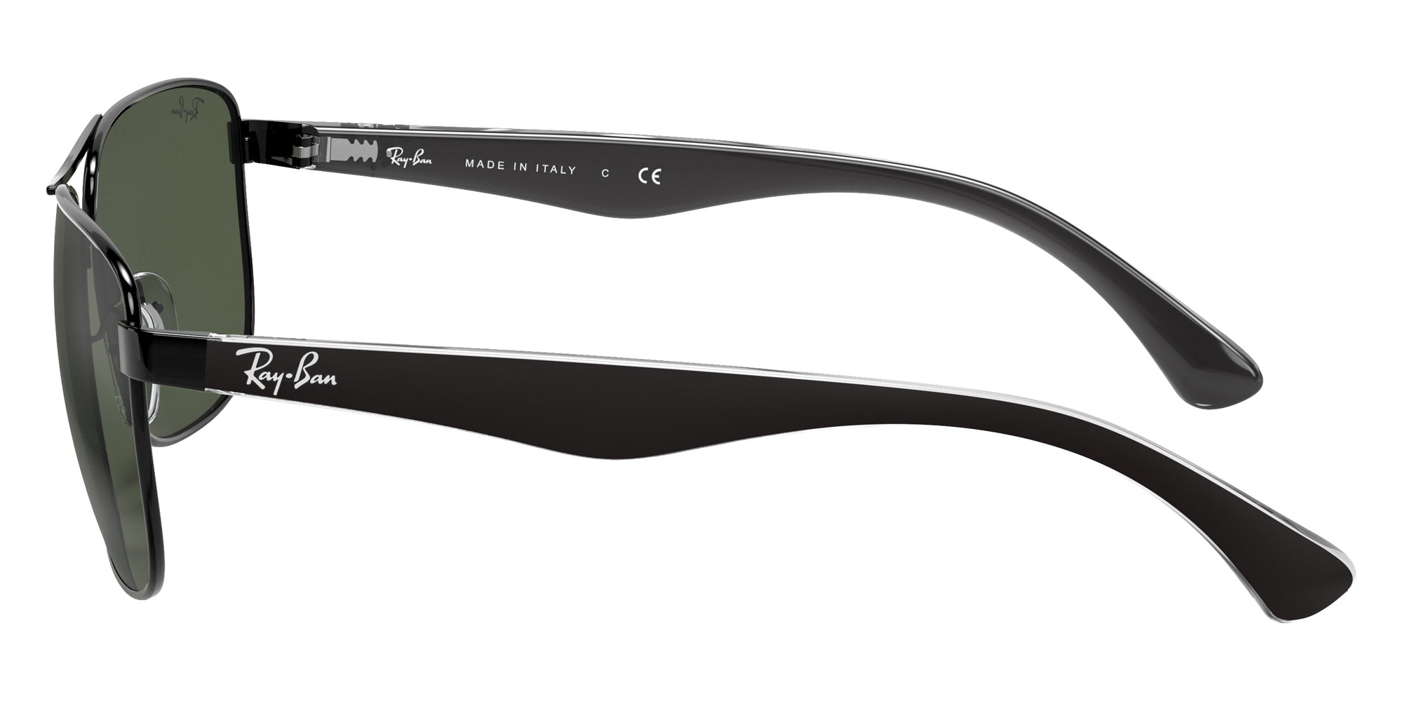 Ray-Ban RB3533 002/71 57 - Black / Green #id:rb353300271_s:102110