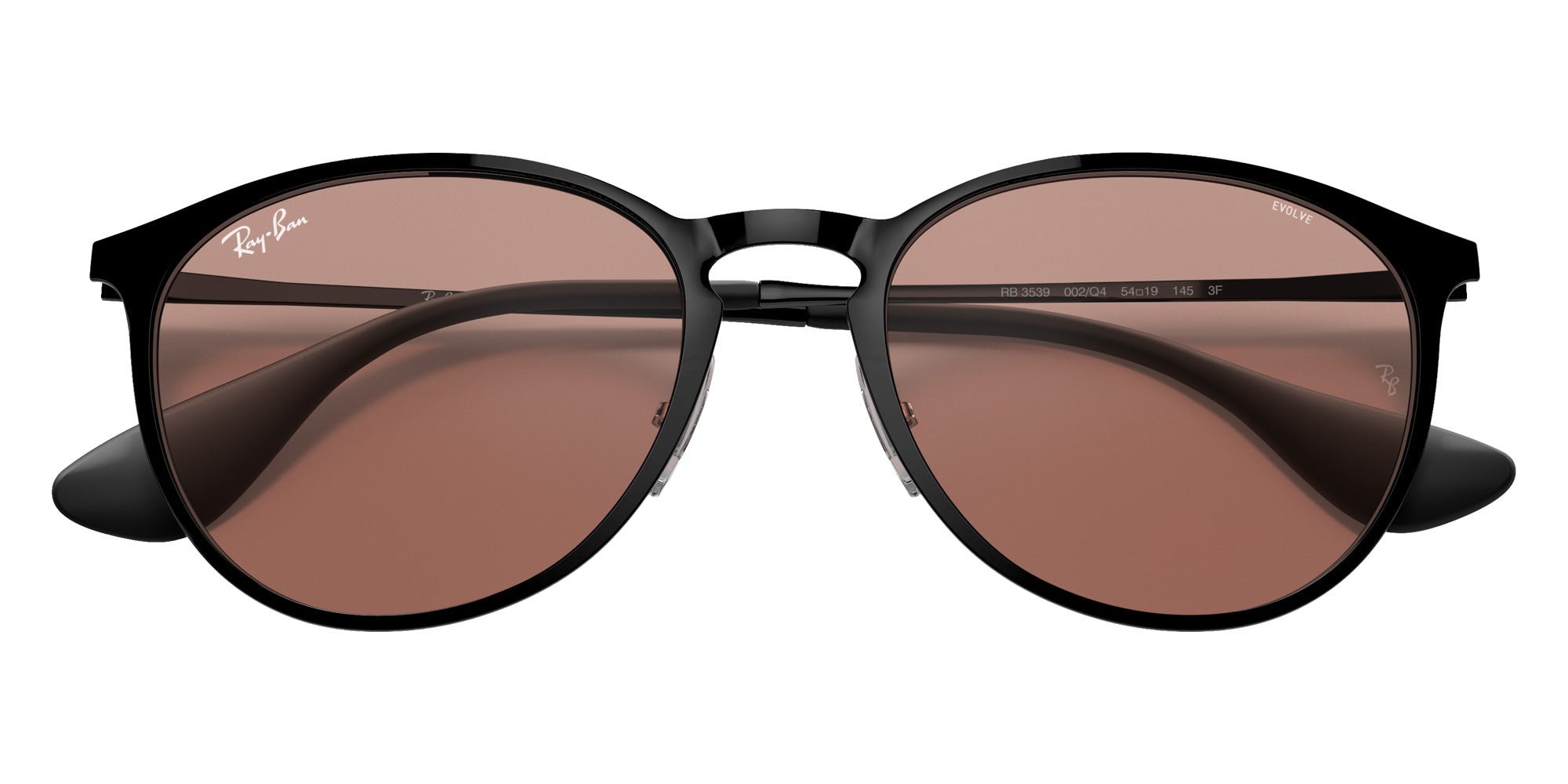 Ray-Ban RB3539 Erika Metal Evolve 002/Q4 54 - Black / Evolve Photo Brown to Dark Brown #id:rb3539002q4_s:100120