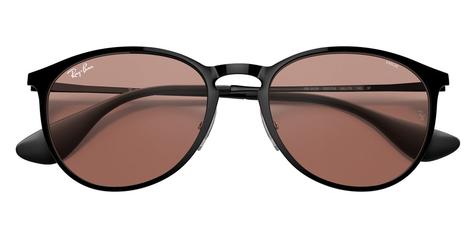 Ray-Ban RB3539 Erika Metal Evolve 002/Q4 54 - Black / Evolve Photo Brown to Dark Brown #id:rb3539002q4_s:100120