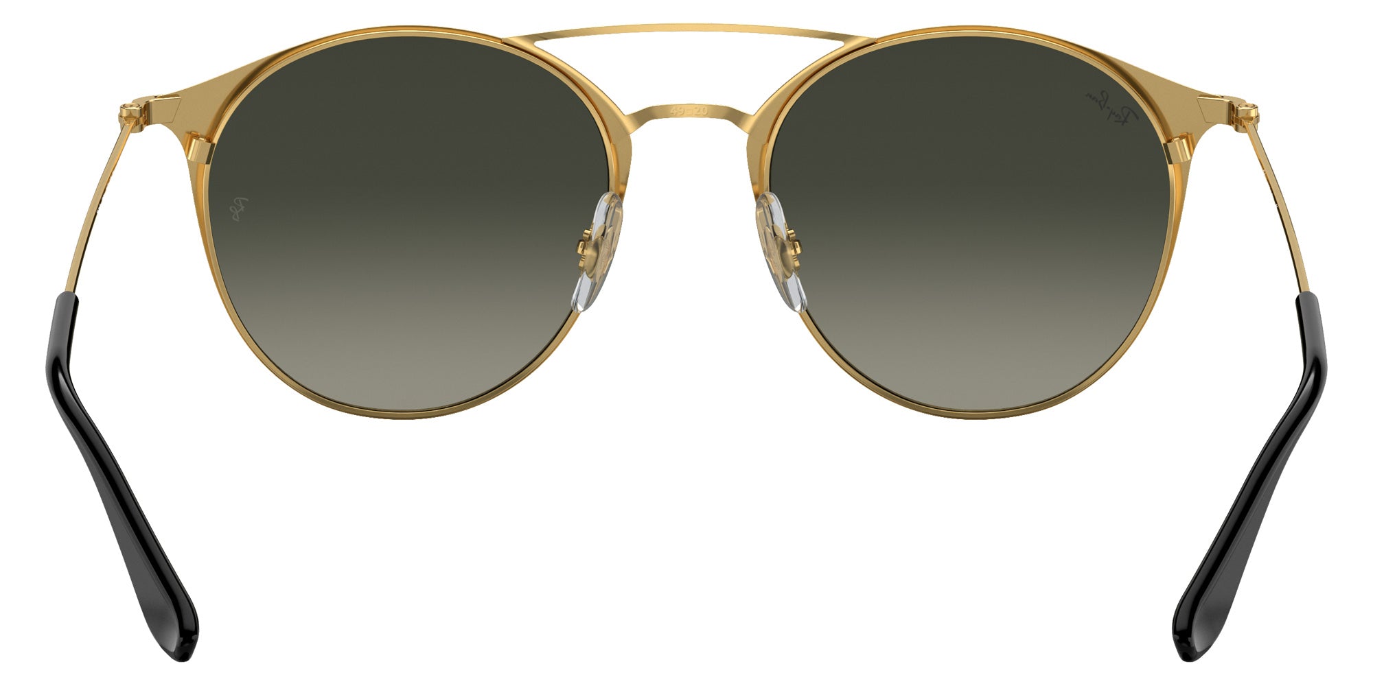 Ray-Ban RB3546 187/71 52 - Black on Gold / Gray Gradient #id:rb354618771_s:100115