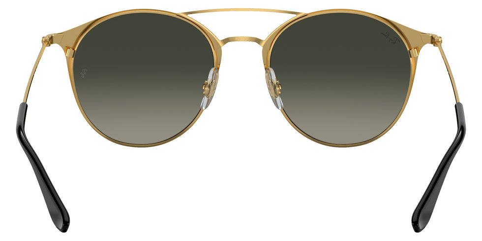 Ray-Ban RB3546 187/71 52 - Black on Gold / Gray Gradient #id:rb354618771_s:100115