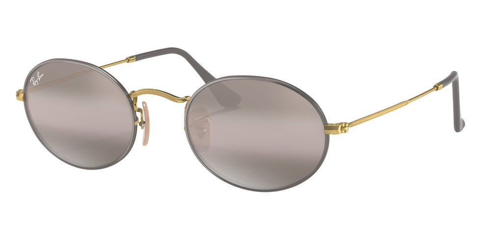 Ray-Ban RB3547 Oval Metal 9154AH 51 - Gray #id:rb35479154ah_s:100105
