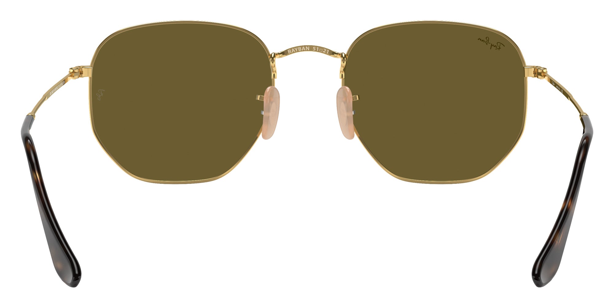 Ray-Ban RB3548N Hexagonal 001/9O 51 - Arista Gold / Light Blue Flash Mirrored #id:rb3548n0019o_s:100115