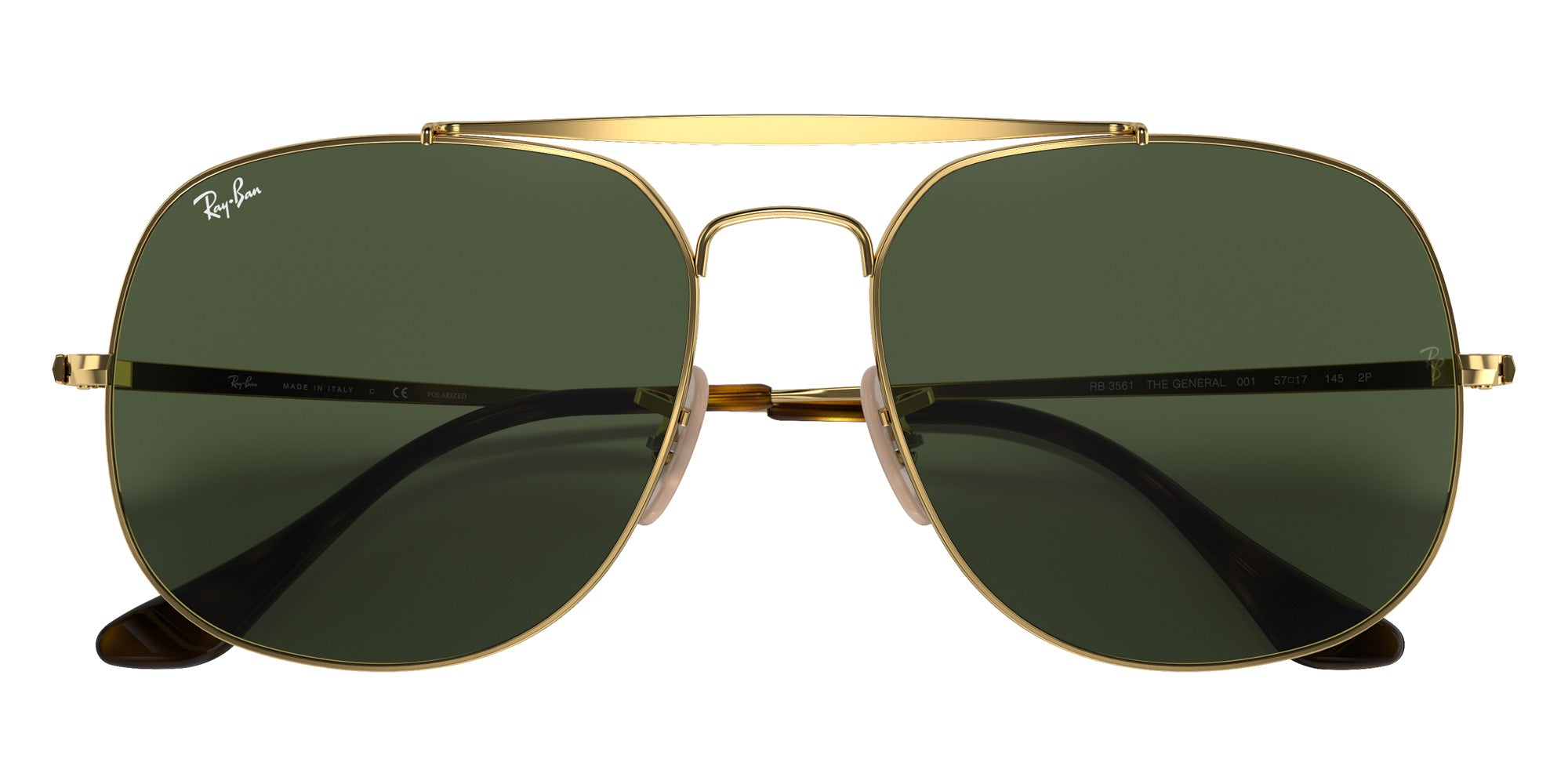 Ray-Ban RB3561 General 001 57 - Arista Gold #id:rb3561001_s:102125