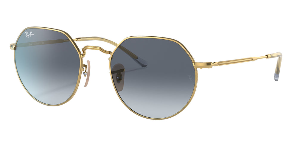 Ray-Ban RB3565 Jack 001/86 55 - Arista Gold / Blue/Gray #id:rb356500186_s:100105