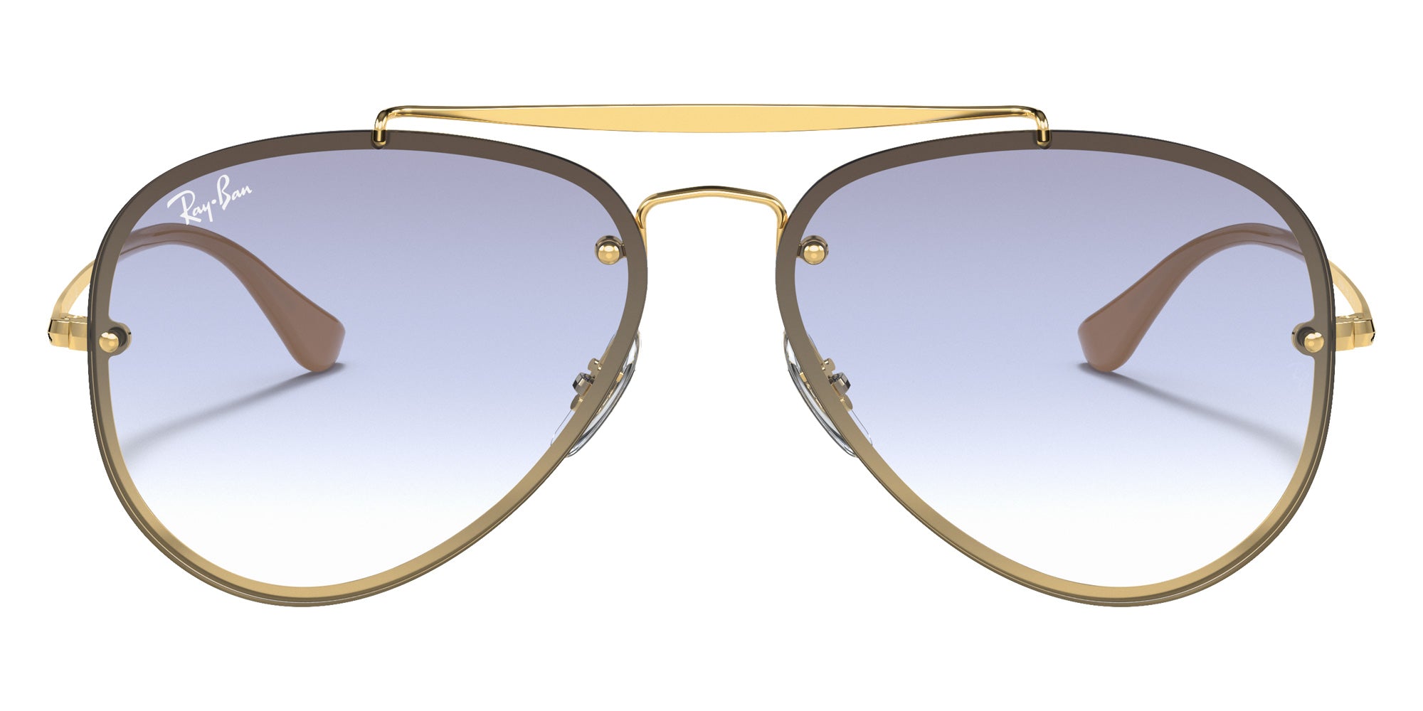 Ray-Ban RB3584N Blaze Aviator 001/19 58 - Arista Gold / Light Blue Gradient #id:rb3584n00119_s:100100
