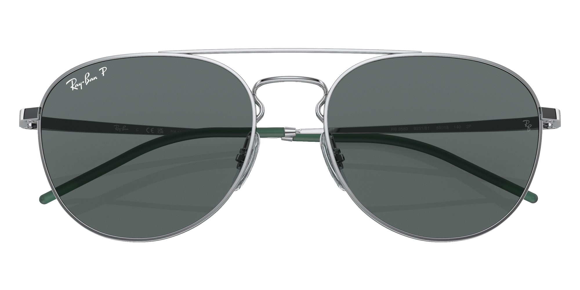 Ray-Ban RB3589 925181 55 - Silver / Dark Gray Polarized #id:rb3589925181_s:100120