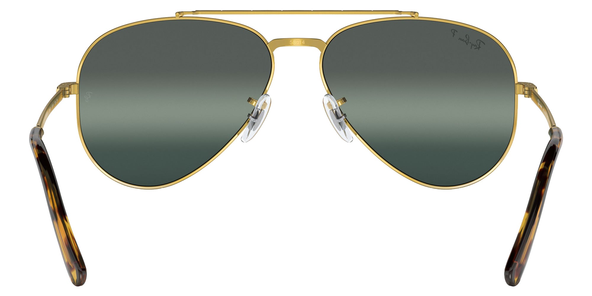 Ray-Ban RB3625 New Aviator 9196G6 55 - Gold / Silver/Blue Polarized+ Mirrored #id:rb36259196g6_s:100115