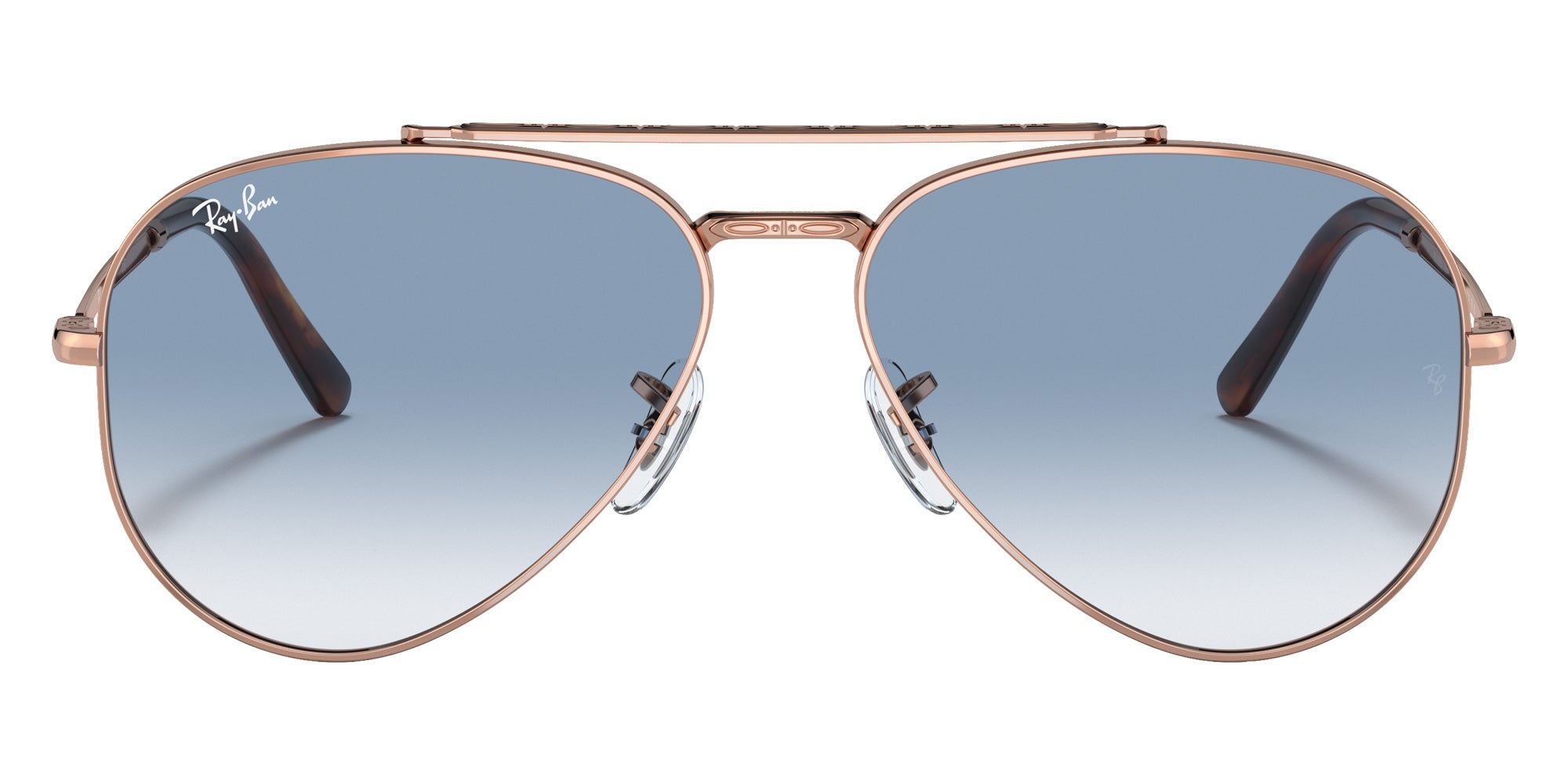Ray-Ban RB3625 New Aviator 92023F 58 - Rose Gold / Clear Blue #id:rb362592023f_s:104100