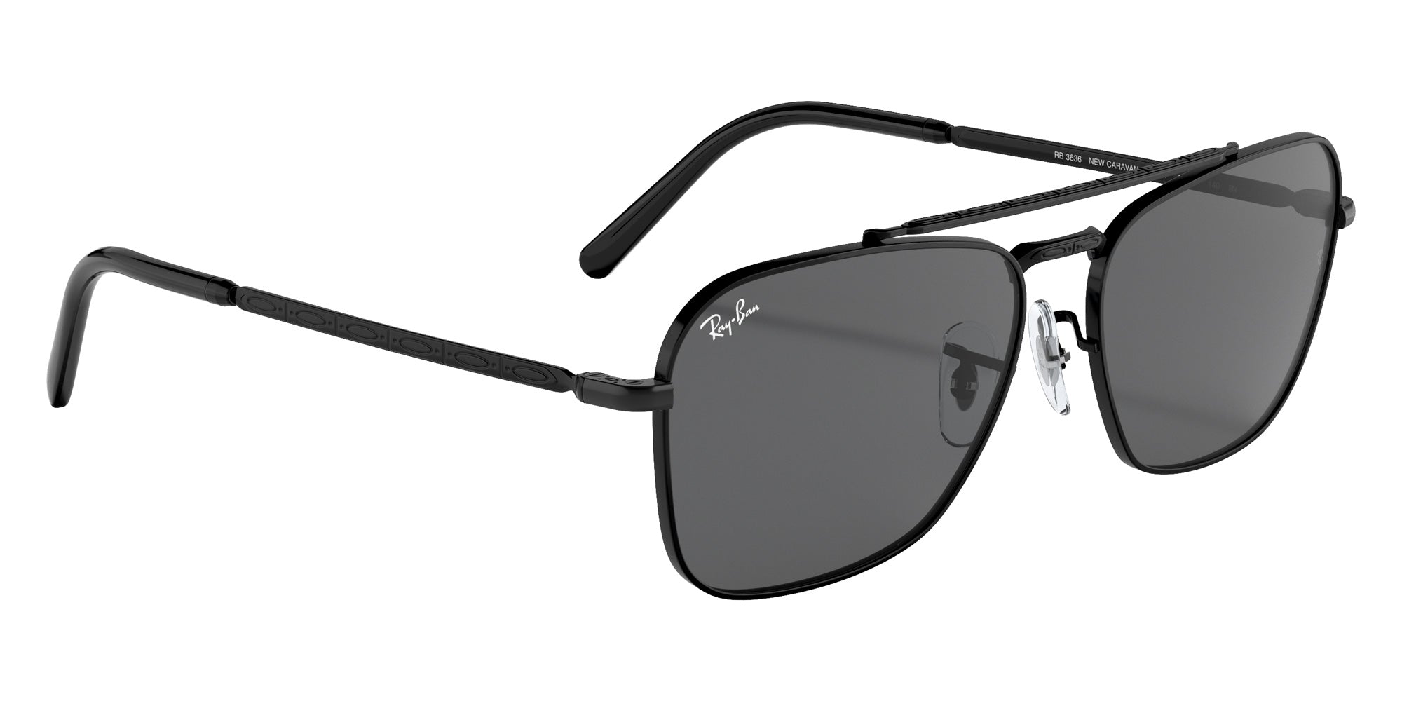Ray-Ban RB3636 New Caravan 002/B1 55 - Black / Dark Gray #id:rb3636002b1_s:100120