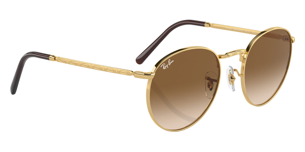 Ray-Ban RB3637 New Round 001/51 50 - Arista Gold / Light Brown #id:rb363700151_s:102120
