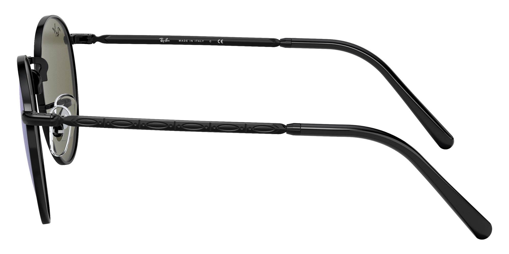 Ray-Ban RB3637 New Round 002/G1 47 - Black / Green Mirrored Blue #id:rb3637002g1_s:104110