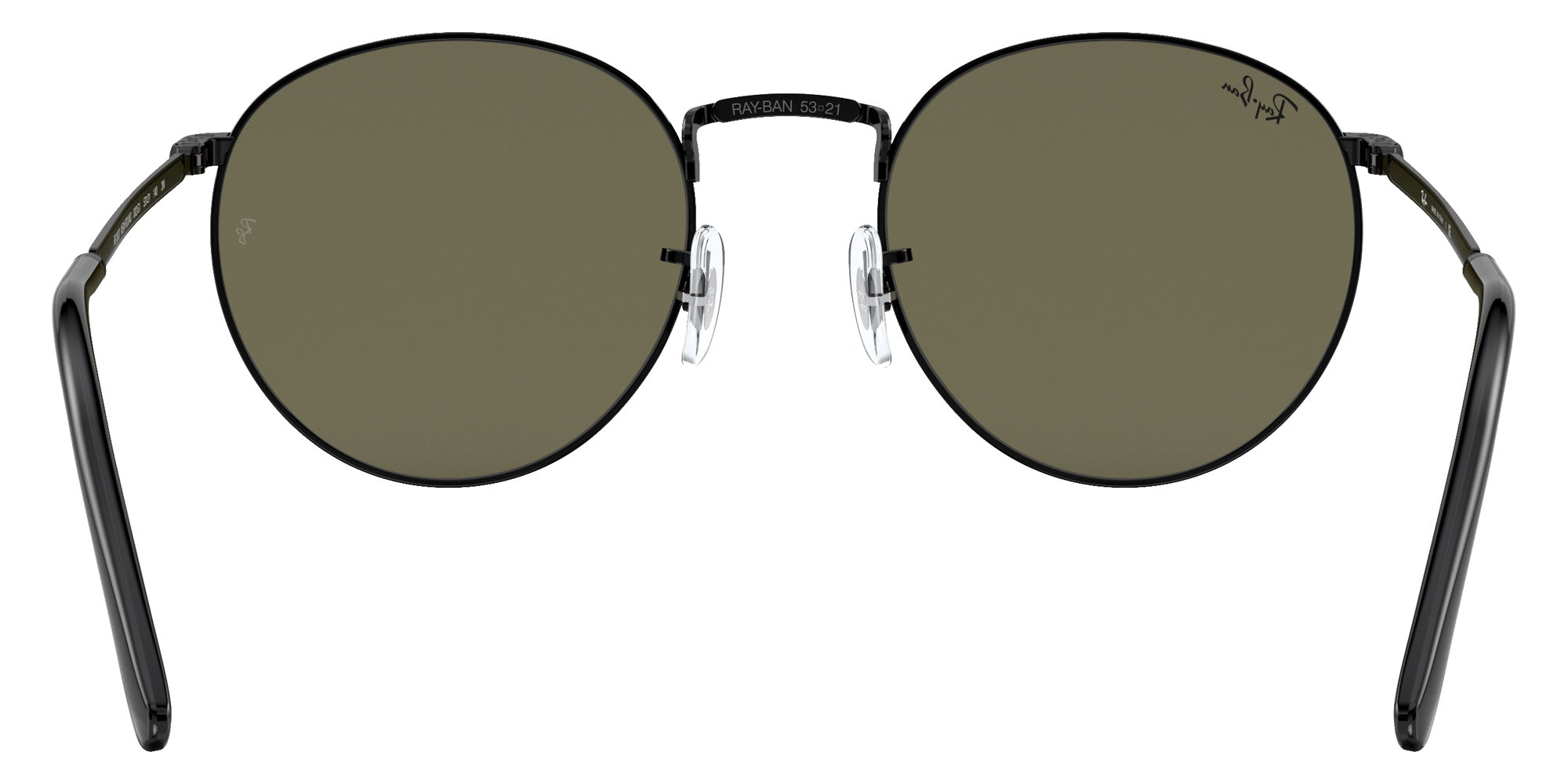Ray-Ban RB3637 New Round 002/G1 47 - Black / Green Mirrored Blue #id:rb3637002g1_s:104115