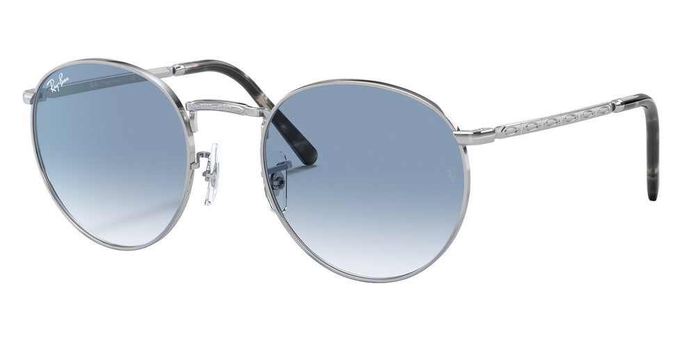 Ray-Ban RB3637 New Round 003/3F 53 - Silver / Clear Gradient Blue #id:rb36370033f_s:100105