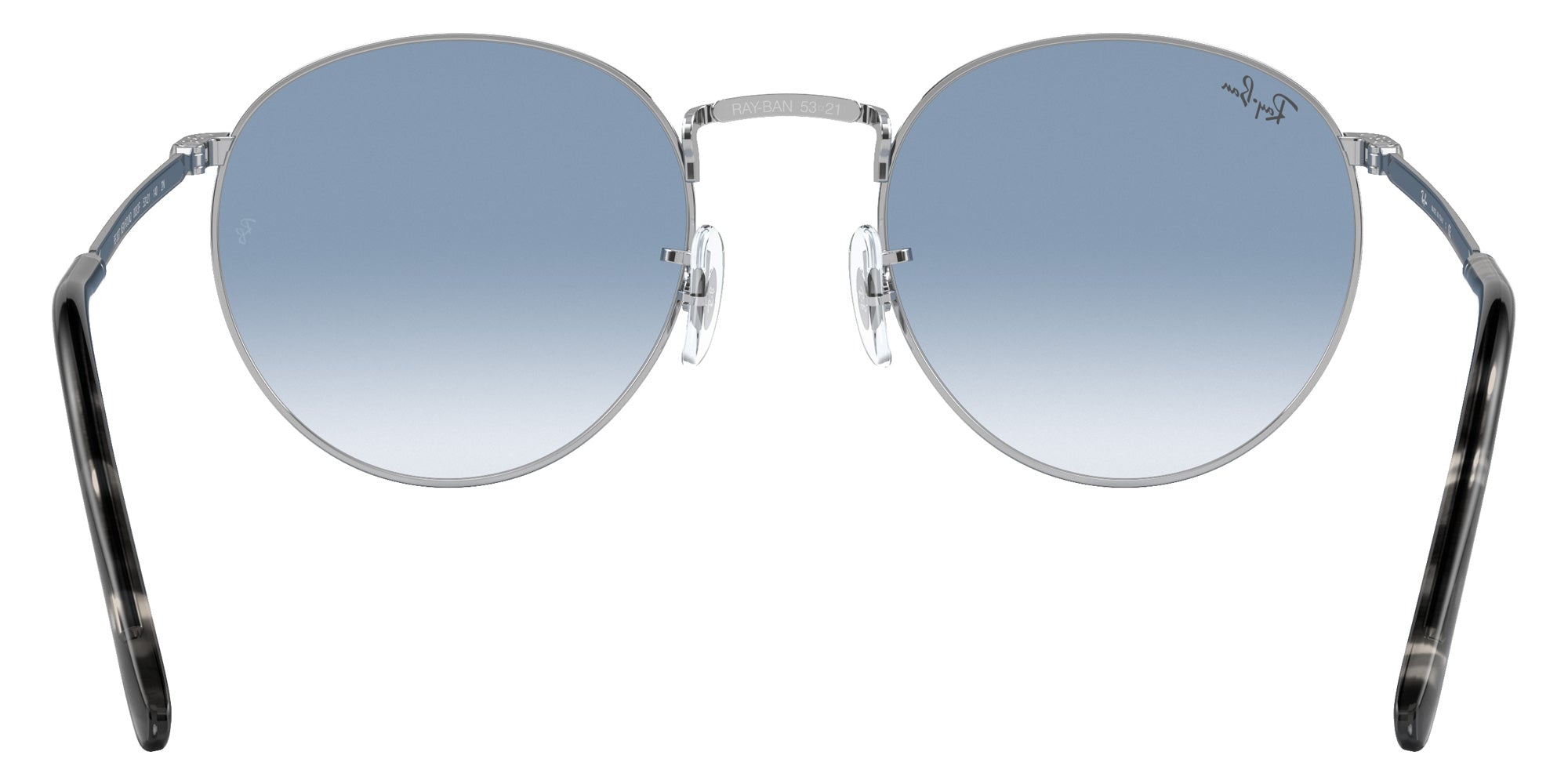 Ray-Ban RB3637 New Round 003/3F 53 - Silver / Clear Gradient Blue #id:rb36370033f_s:100115