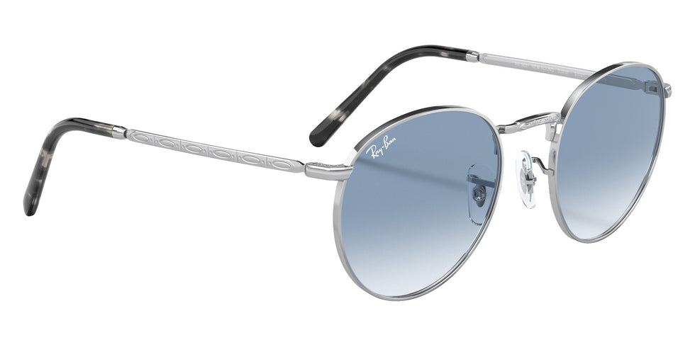 Ray-Ban RB3637 New Round 003/3F 53 - Silver / Clear Gradient Blue #id:rb36370033f_s:100120