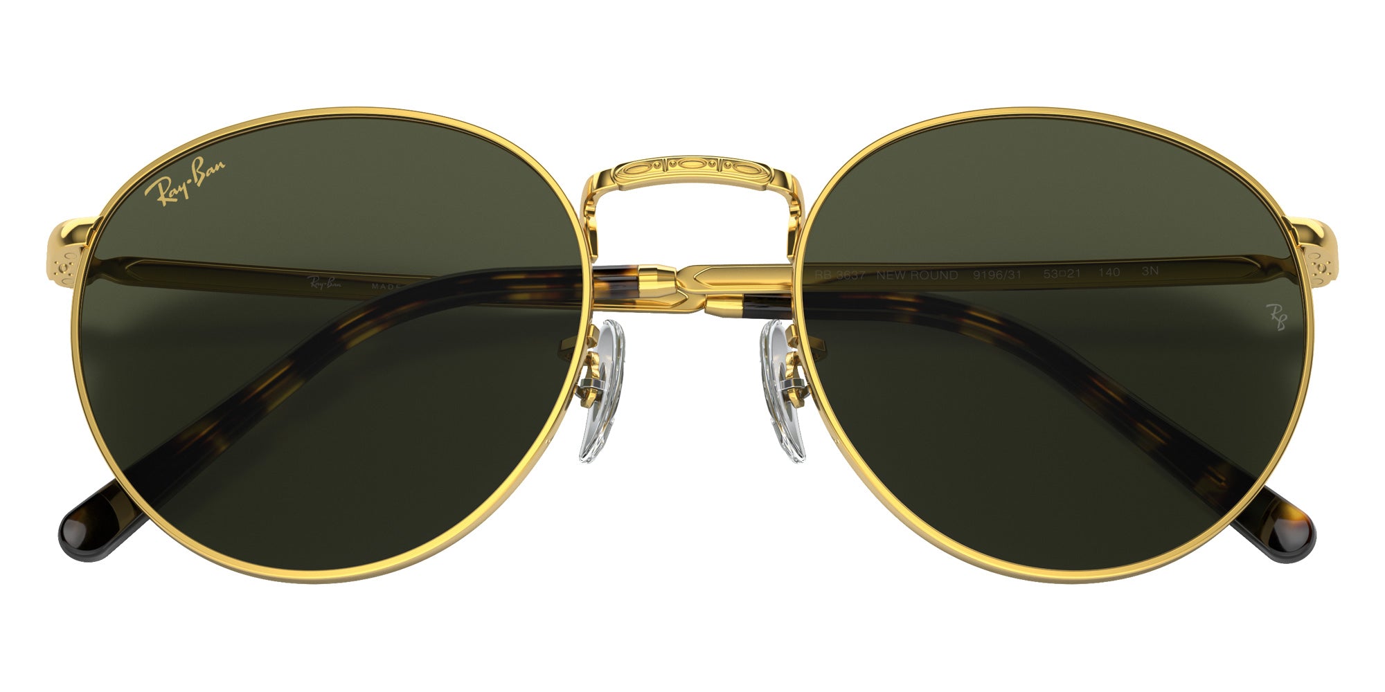 Ray-Ban RB3637 New Round 919631 53 - Gold #id:rb3637919631_s:104125