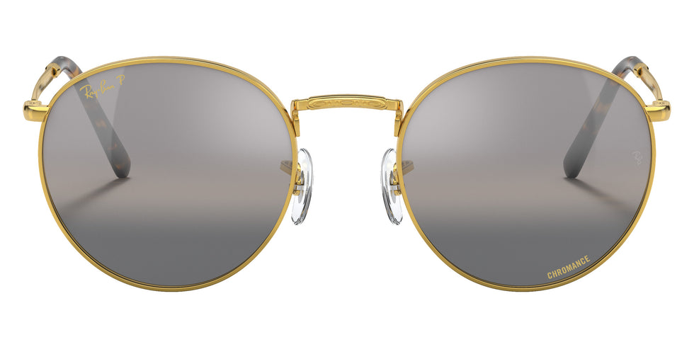 Ray-Ban RB3637 New Round 9196G3 50 - Gold / Silver/Gray Mirrored Polarized #id:rb36379196g3_s:106100