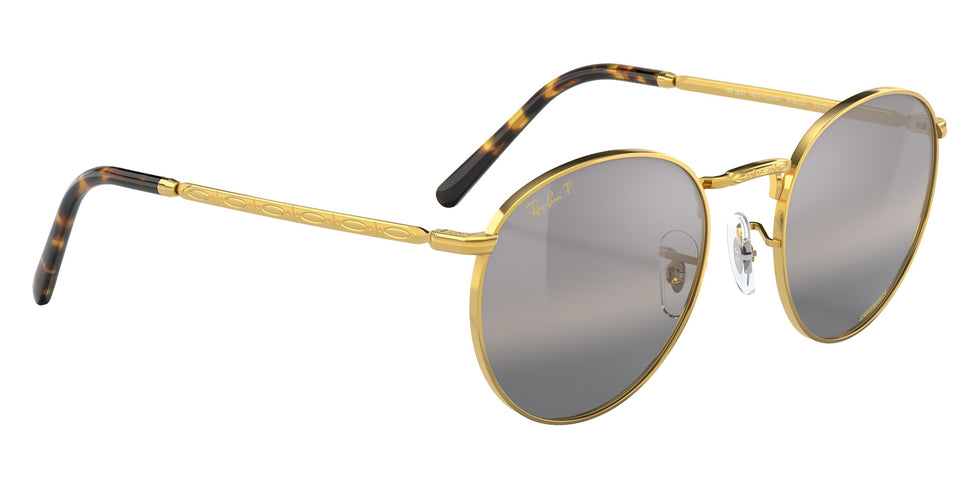 Ray-Ban RB3637 New Round 9196G3 50 - Gold / Silver/Gray Mirrored Polarized #id:rb36379196g3_s:106120