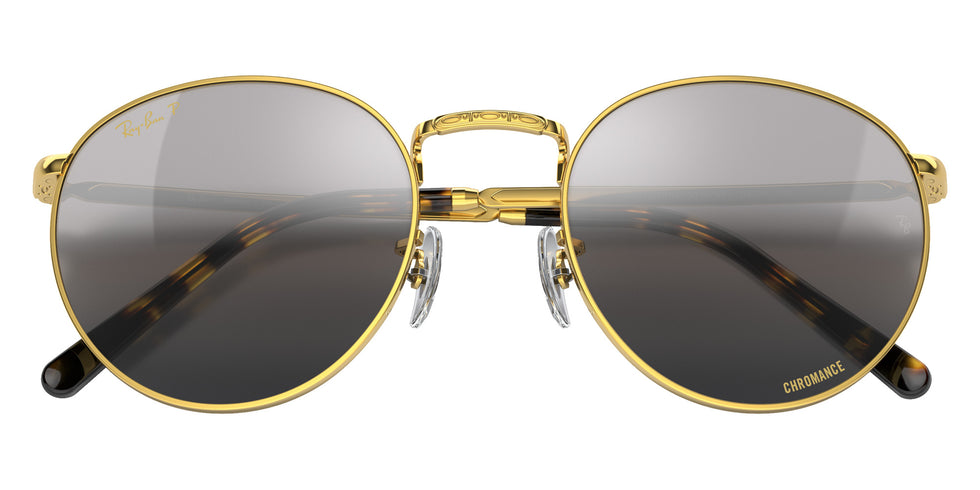 Ray-Ban RB3637 New Round 9196G3 50 - Gold / Silver/Gray Mirrored Polarized #id:rb36379196g3_s:106125