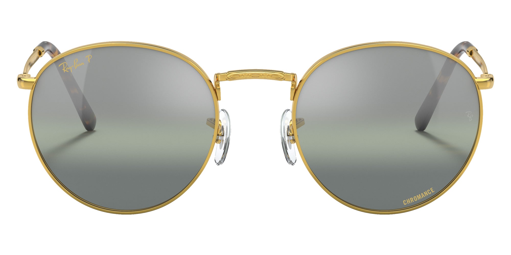 Ray-Ban RB3637 New Round 9196G4 50 - Gold / Silver/Green Mirrored Polarized #id:rb36379196g4_s:108100