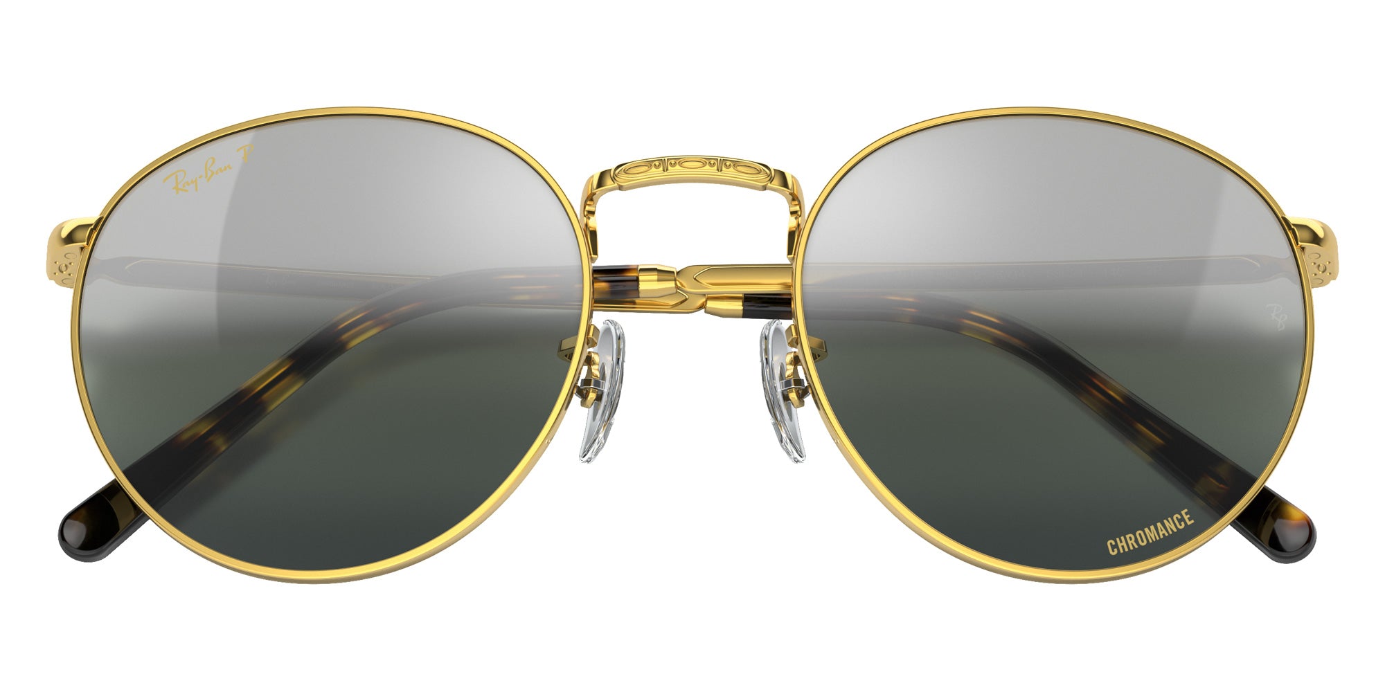 Ray-Ban RB3637 New Round 9196G4 50 - Gold / Silver/Green Mirrored Polarized #id:rb36379196g4_s:108125