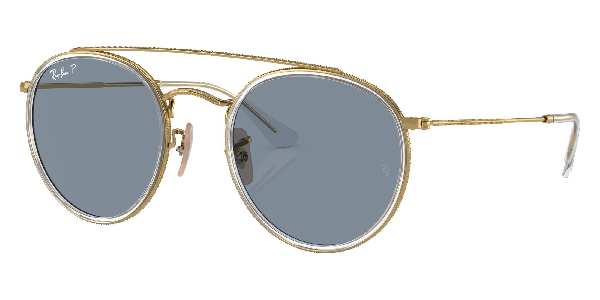 Ray-Ban RB3647N Round Double Bridge 001/02 51 - Arista Gold #id:rb3647n00102_s:100105
